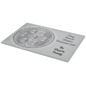 シーダパーソナライズされたープレート カッティングボード (角)