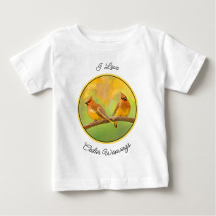 シーダーワウ絵画グウィングの – かわいいオリジナルドッグアート ベビーTシャツ