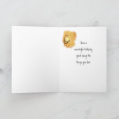 シーダーワクウィングウォーターカラーソンインロー誕生日カード カード (内部)