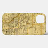 シーダー郡、アイオワ州の地図 Case-Mate iPhoneケース (裏面 (横))