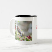 シーダー·ワックスウィング、平和、ラブ&ジョイ·コーヒー·マグ ツートーンマグカップ (正面左)