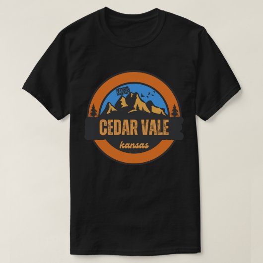シーダー・ヴェール, カンザス州 Tシャツ (デザイン正面)