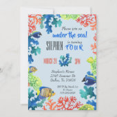 シーチャイルドの誕生日パーティーの招待状の下で 招待状 (正面)