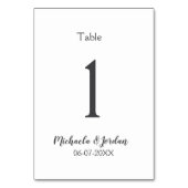シーッ結婚ティング・チャート誕生日の記念日 テーブルナンバー (裏面)