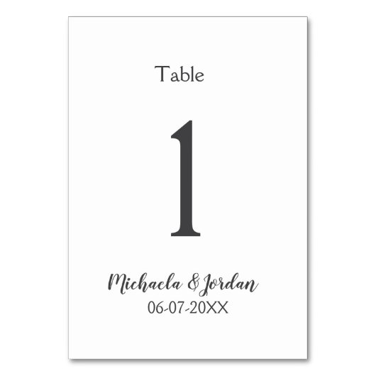 シーッ結婚ティング・チャート誕生日の記念日 テーブルナンバー (正面)