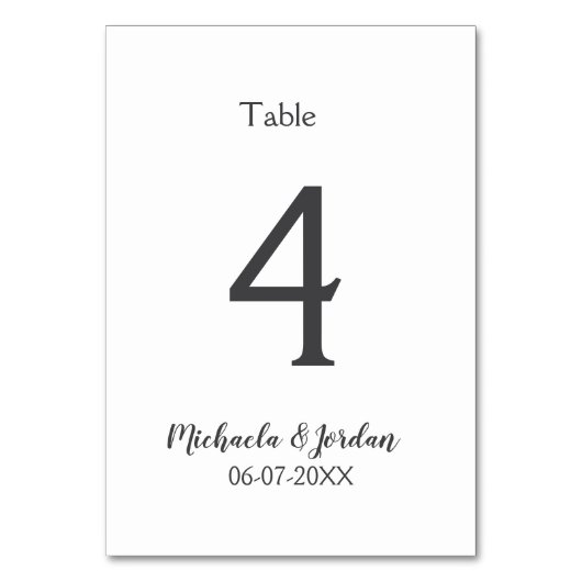 シーッ結婚ティング・チャート誕生日の記念日 テーブルナンバー (正面)