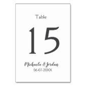 シーッ結婚ティング・チャート誕生日の記念日 テーブルナンバー (裏面)