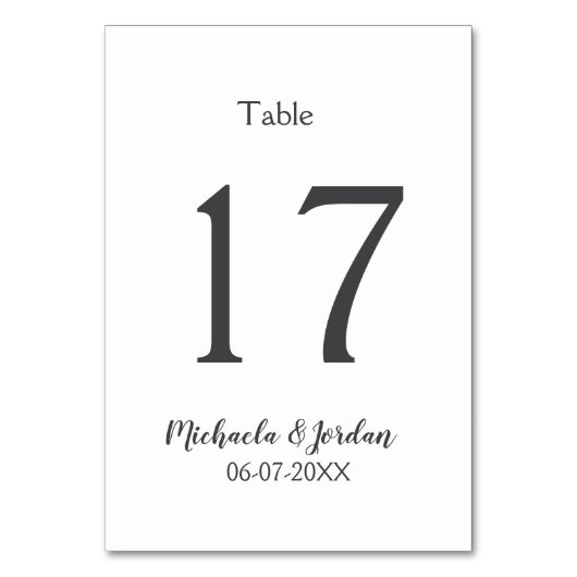 シーッ結婚ティング・チャート誕生日の記念日 テーブルナンバー (正面)