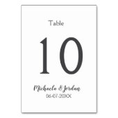 シーッ結婚ティング・チャート誕生日の記念日 テーブルナンバー (裏面)