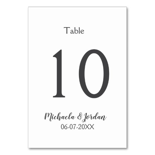 シーッ結婚ティング・チャート誕生日の記念日 テーブルナンバー (正面)