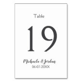 シーッ結婚ティング・チャート誕生日の記念日 テーブルナンバー (裏面)