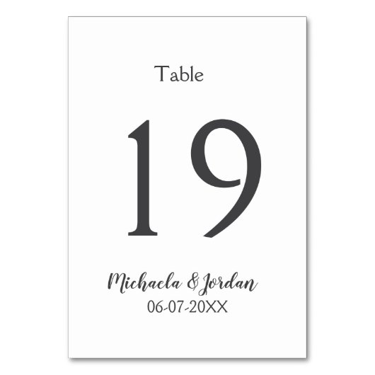 シーッ結婚ティング・チャート誕生日の記念日 テーブルナンバー (正面)