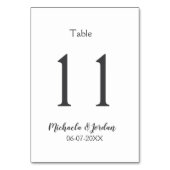 シーッ結婚ティング・チャート誕生日の記念日 テーブルナンバー (裏面)