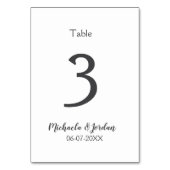 シーッ結婚ティング・チャート誕生日の記念日 テーブルナンバー (裏面)