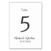 シーッ結婚ティング・チャート誕生日の記念日 テーブルナンバー (裏面)