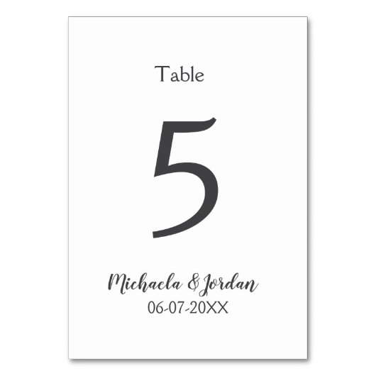 シーッ結婚ティング・チャート誕生日の記念日 テーブルナンバー (正面)