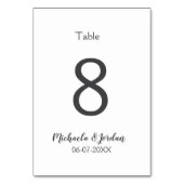 シーッ結婚ティング・チャート誕生日の記念日 テーブルナンバー (裏面)