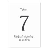 シーッ結婚ティング・チャート誕生日の記念日 テーブルナンバー (裏面)