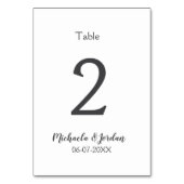 シーッ結婚ティング・チャート誕生日の記念日 テーブルナンバー (裏面)