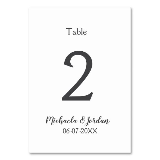 シーッ結婚ティング・チャート誕生日の記念日 テーブルナンバー (正面)