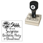 シーッ…~にとってサプライズ・バースデーパーティーだ。 ラバースタンプ (押印)