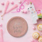 シーッ！サプライズバラ金ゴールド誕生日パーティー ペーパープレート (パーティー)