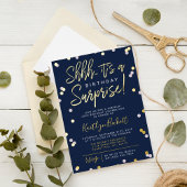 シーッ…サプライズバースデーパーティー紙吹雪実在& 箔招待状