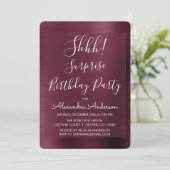 シーッ！サプライズブルゴーニュ誕生日パーティー 招待状 (スタンド正面)