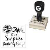 シーッ…サプライズ誕生日パーティーだ！ ラバースタンプ (押印)