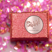 シーッ！サプライズ誕生日パーティー風船バラ ラウンドシール