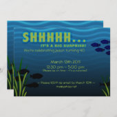 シーッ!サプライズ·バースデー·パーティーだ 招待状 (正面/裏面)