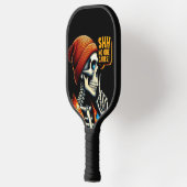 シーッ…スケルトンの反気に反メッセージなし ピックルボールラケット (左)
