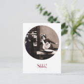 シーッ！バトラーが見たものヴィンテージ漫画 ポストカード (スタンド正面)