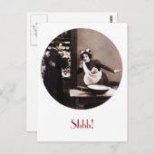 シーッ！バトラーが見たものヴィンテージ漫画 ポストカード (正面/裏面)