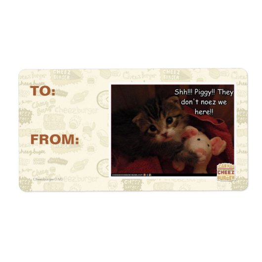 シーッ!!!ピギー!! ラベル (正面)