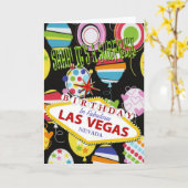 シーッ!ラスベガスのサプライズ誕生日だ。 カード (黄色い花)