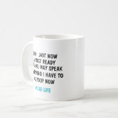 シーッ…今はもうほとんど準備ができていな話い コーヒーマグカップ (正面左)