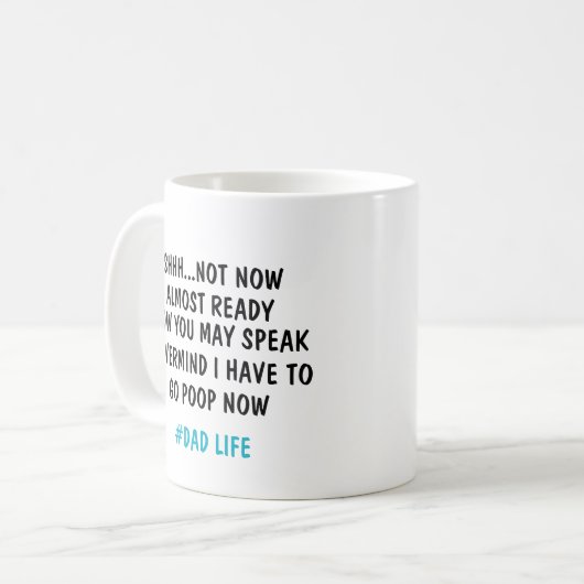 シーッ…今はもうほとんど準備ができていな話い コーヒーマグカップ (正面左)