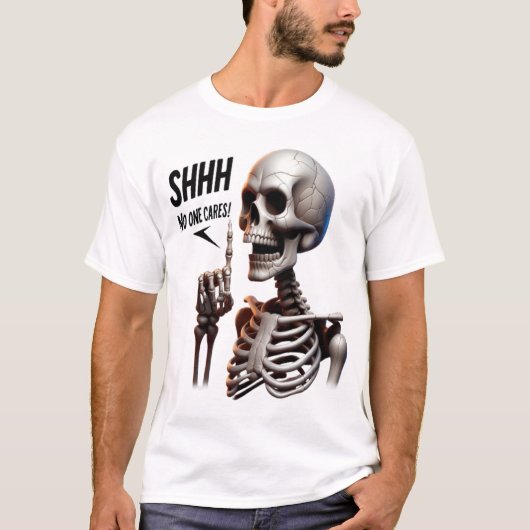 シーッ…反抗的な気に印で骨格を持たない Tシャツ (正面)