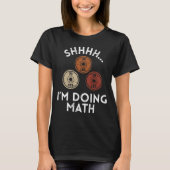 シーッ!数学やってるの 面白いジムTシャツ Tシャツ (正面)