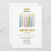 シーッ！止吹めろ！バースデー 招待状 (正面/裏面)