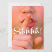 シーッ!特別な驚きのパーティー 招待状 (正面)