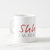 シーッ!私のコーヒ読ーマグ コーヒーマグカップ (正面左)