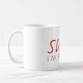 シーッ!私のコーヒ読ーマグ コーヒーマグカップ (左)