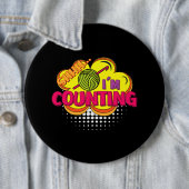 シーッ。私はクロシェおもしろいデザイン 缶バッジ (インサイチュ)