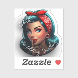 シーッ…私は何かステッカーを描いている シール