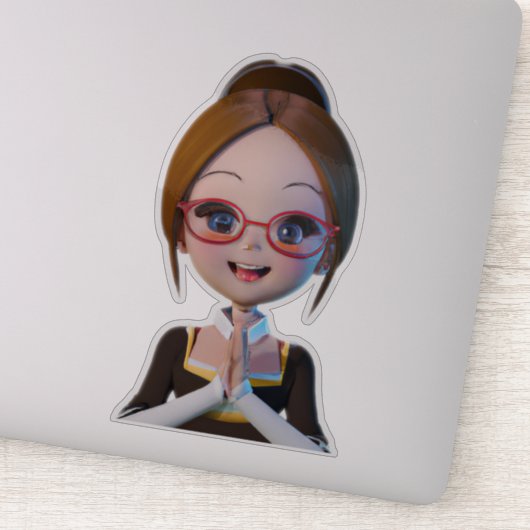 シーッ！関税ステッカーの司書 |愛らしいギフト シール (詳細)