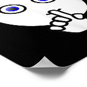 シーッ!!!静かに、Tシャツおもしろいシャットアッププリーツ ポスター (角)