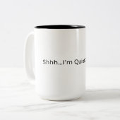 シーッ…静かやめだ。マグ ツートーンマグカップ (正面左)