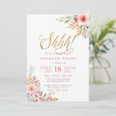 シーッ！驚いたよ | スクリプモダント誕生日 招待状 (スタンド正面)